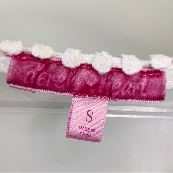 DEREK HEART Crochet Cropped Blouse Top Small - Picture 4 of 5